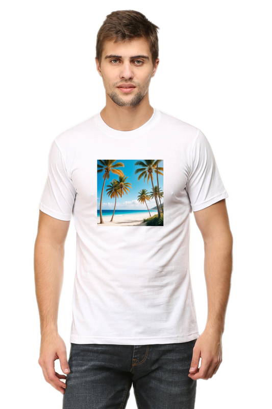 Summer T-Shirt with Beach Design